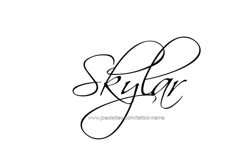 Tattoo Design Name Skylar   