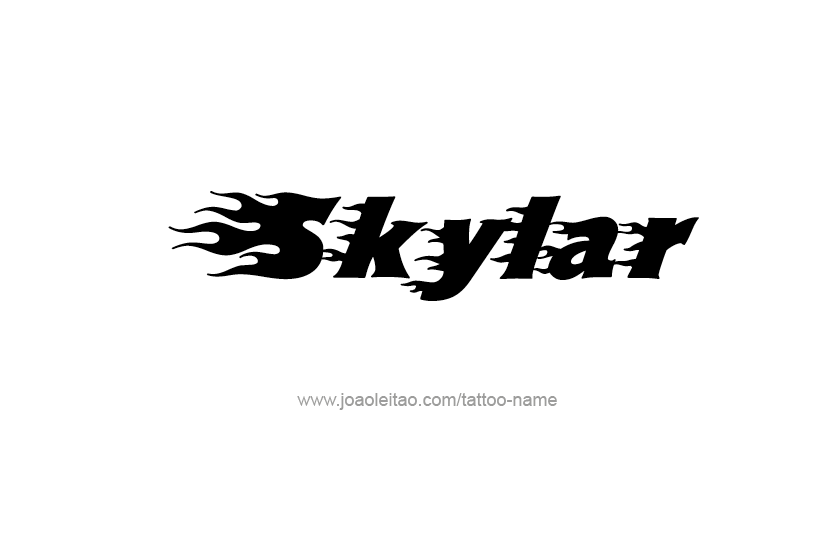 Tattoo Design Name Skylar   