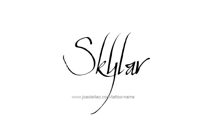 Skylar Name Tattoo Designs