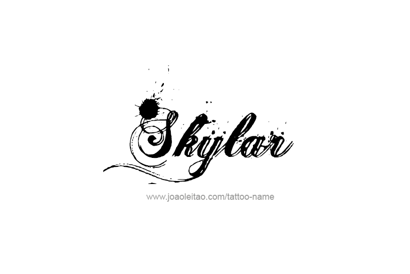 Tattoo Design Name Skylar   