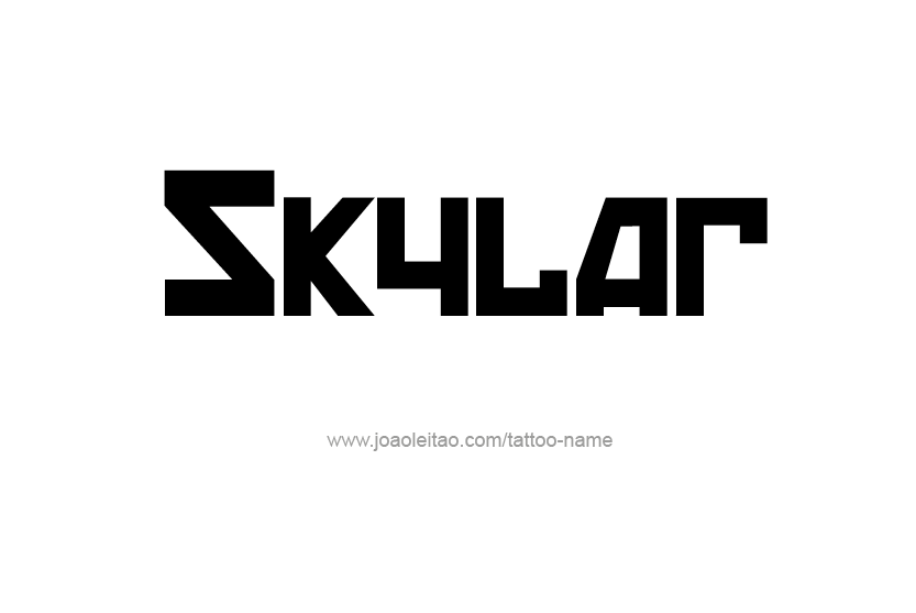 Tattoo Design Name Skylar   
