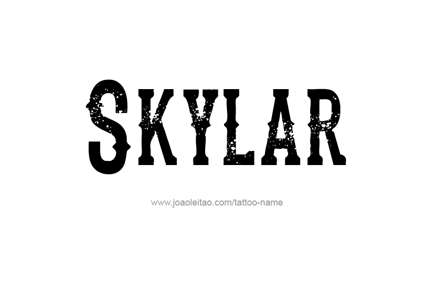 Tattoo Design Name Skylar   