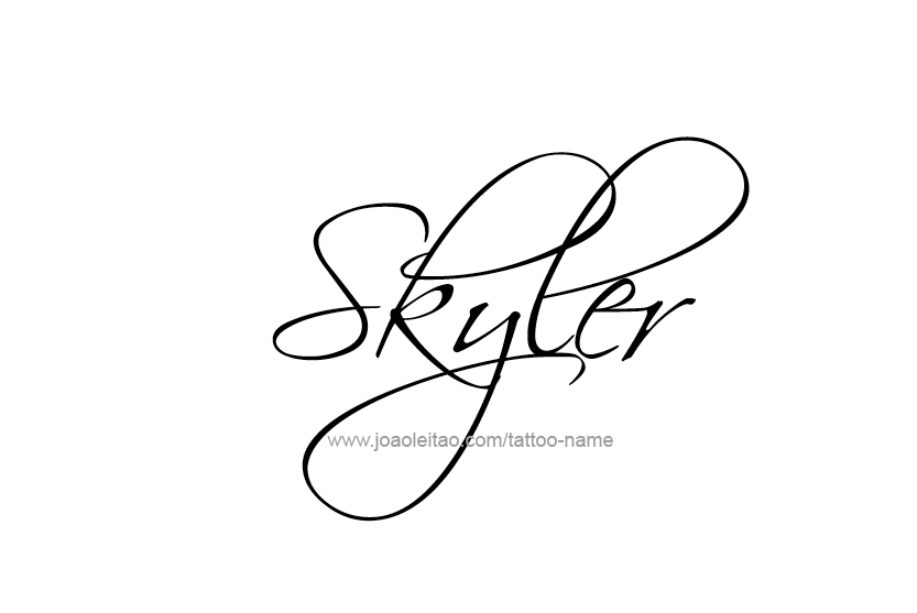 Tattoo Design Name Skyler   