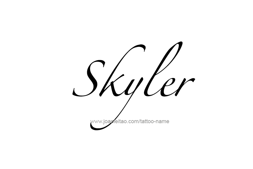 Tattoo Design Name Skyler   