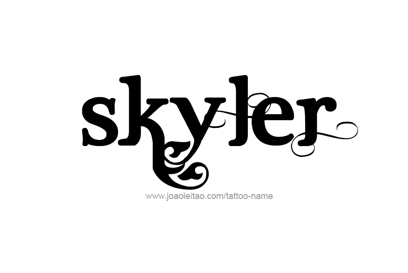 Tattoo Design Name Skyler   