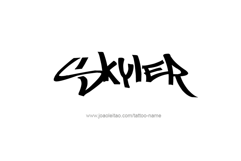 Tattoo Design Name Skyler   