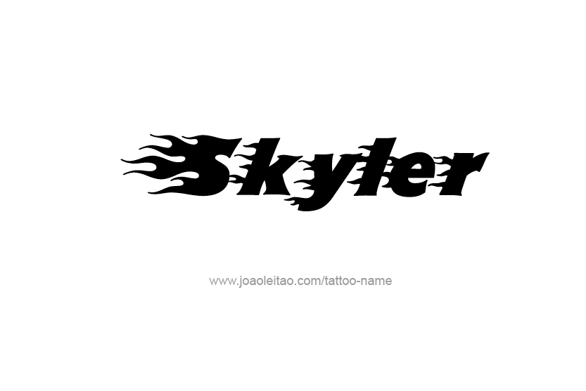 Tattoo Design Name Skyler   