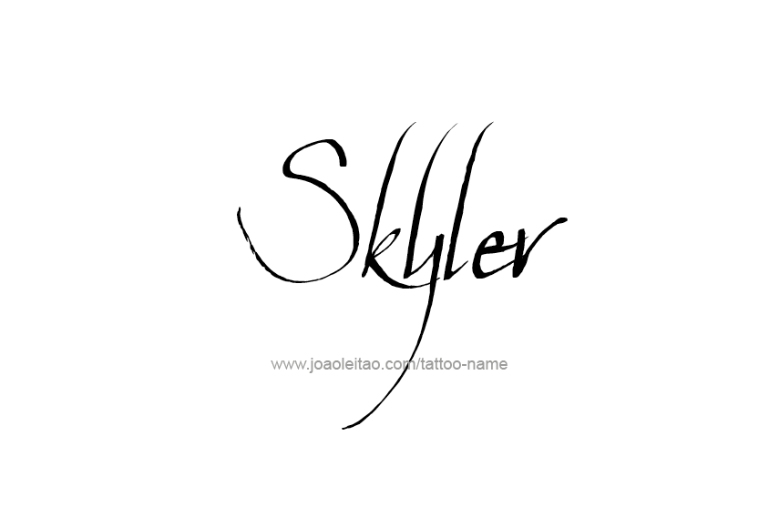 Tattoo Design Name Skyler   