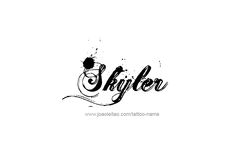 Tattoo Design Name Skyler   