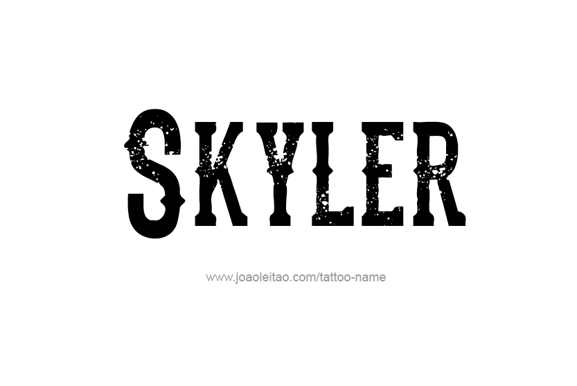 Tattoo Design Name Skyler   