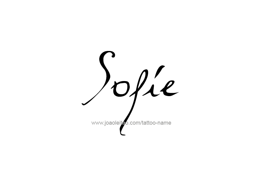 Tattoo Design Name Sofie   