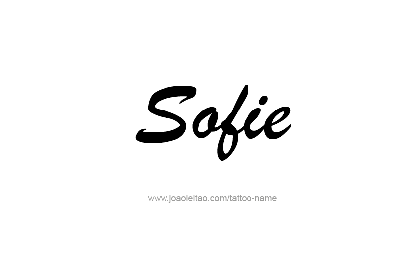 Tattoo Design Name Sofie   