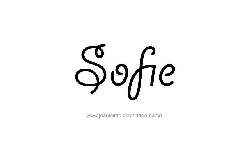 Tattoo Design Name Sofie   