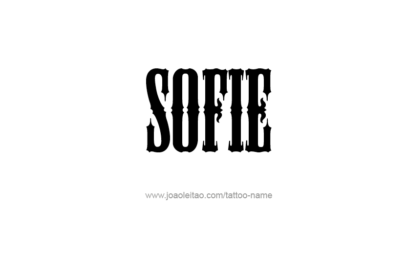 Tattoo Design Name Sofie   