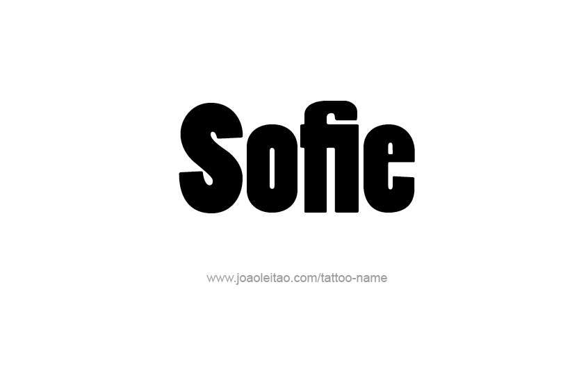 Tattoo Design Name Sofie   