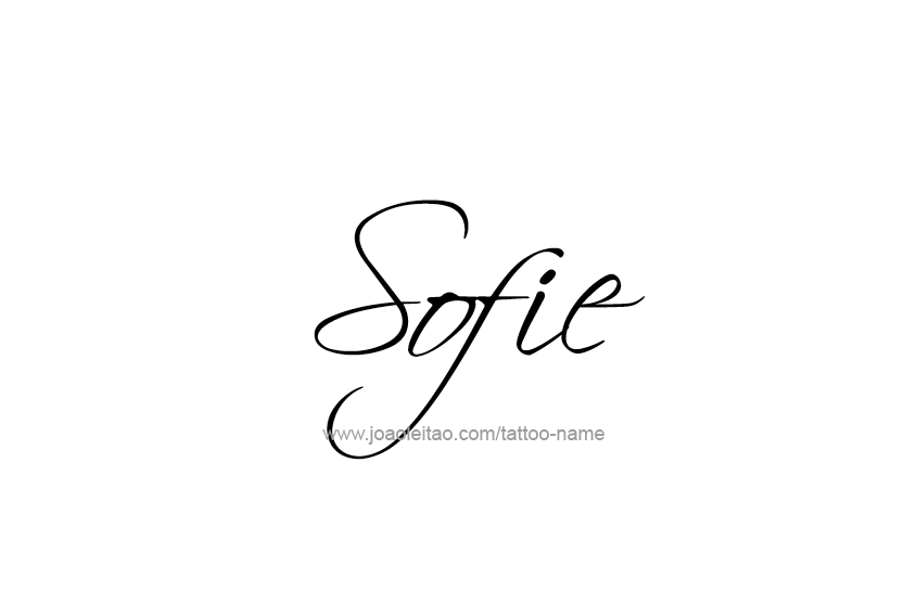 Tattoo Design Name Sofie   