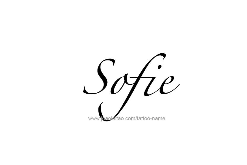 Tattoo Design Name Sofie   