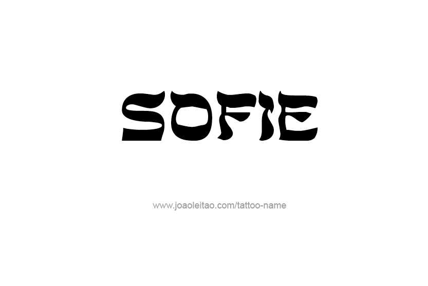 Tattoo Design Name Sofie   