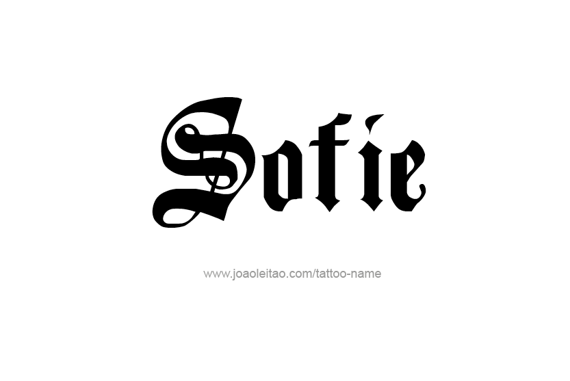 Tattoo Design Name Sofie   