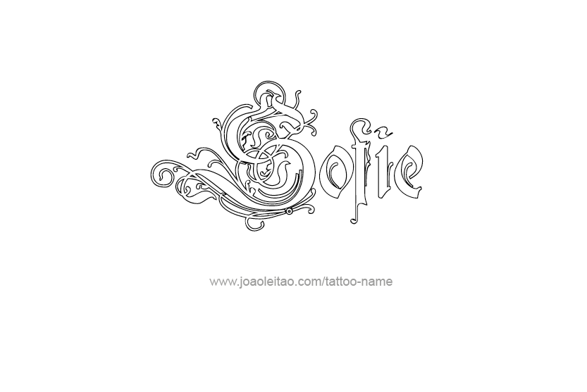 Tattoo Design Name Sofie   