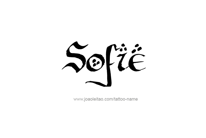 Tattoo Design Name Sofie   