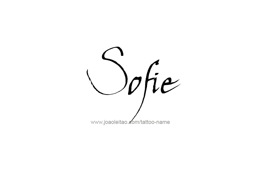 Tattoo Design Name Sofie   