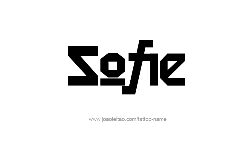 Tattoo Design Name Sofie   