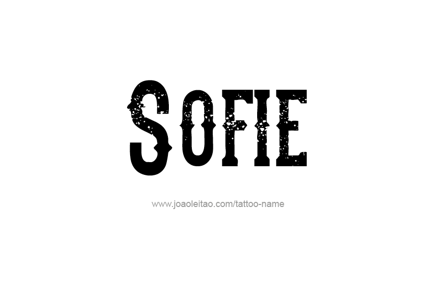 Tattoo Design Name Sofie   