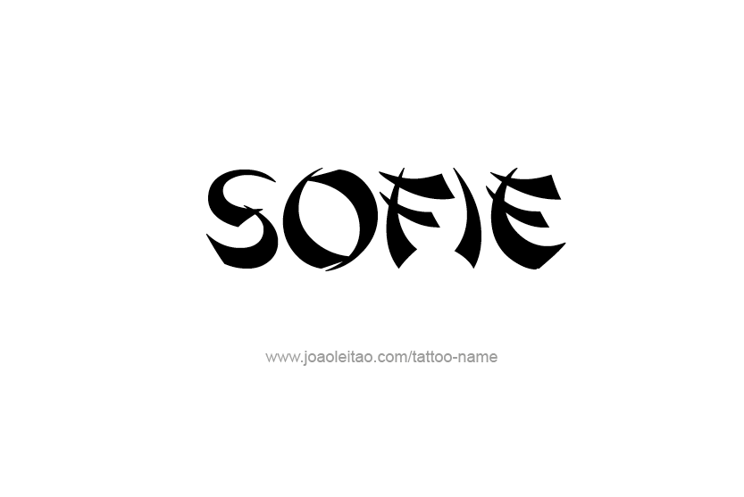 Tattoo Design Name Sofie