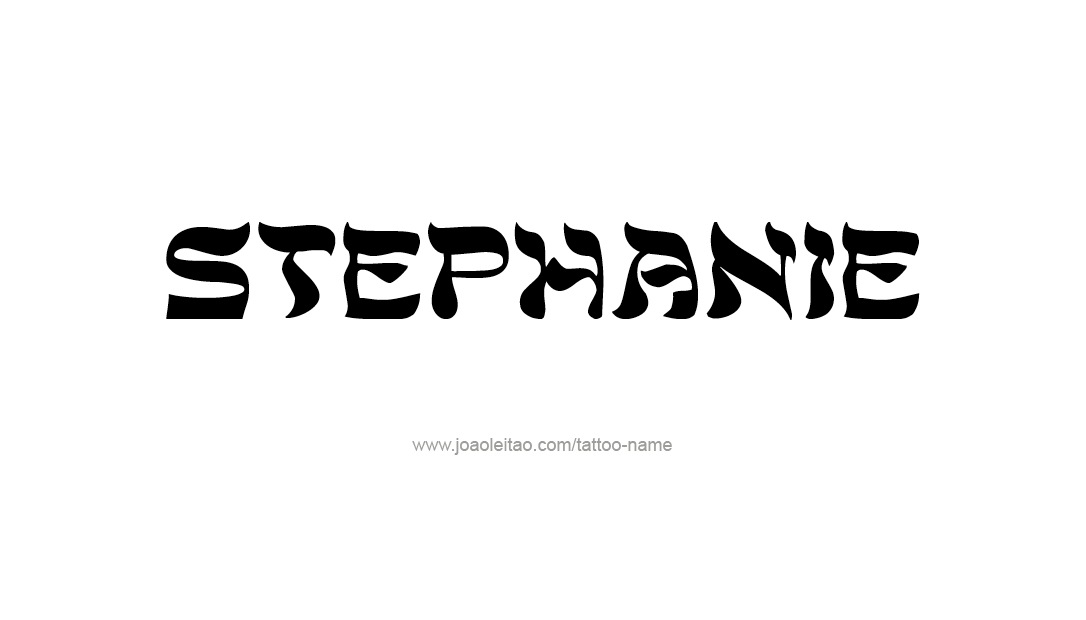 Tattoo Design Name Stephanie   