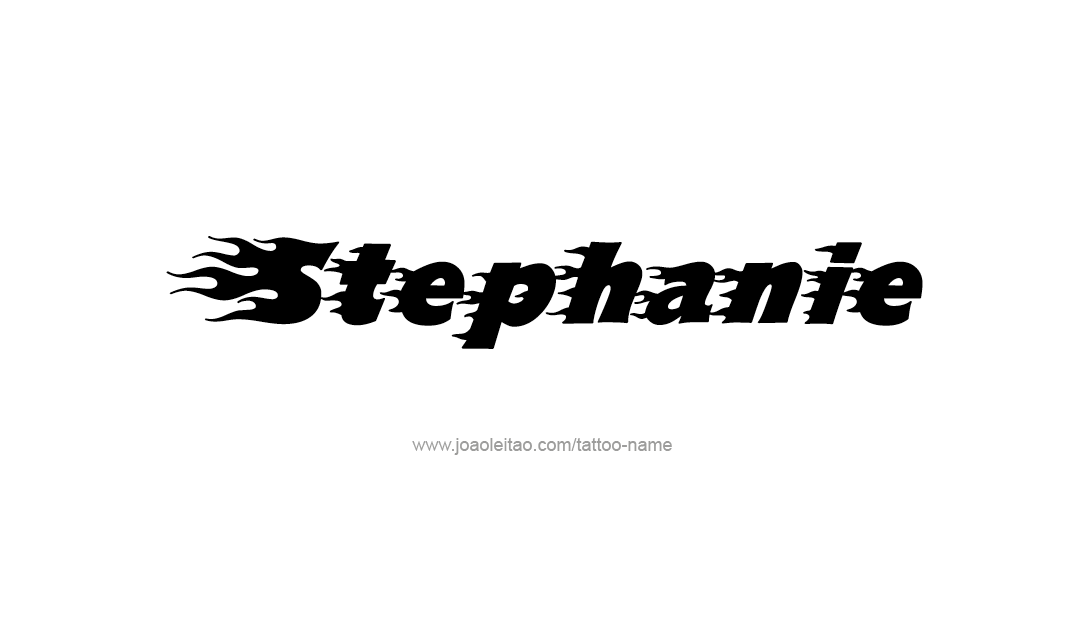 Tattoo Design Name Stephanie   