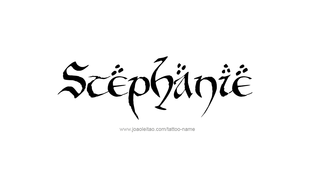 Tattoo Design Name Stephanie   