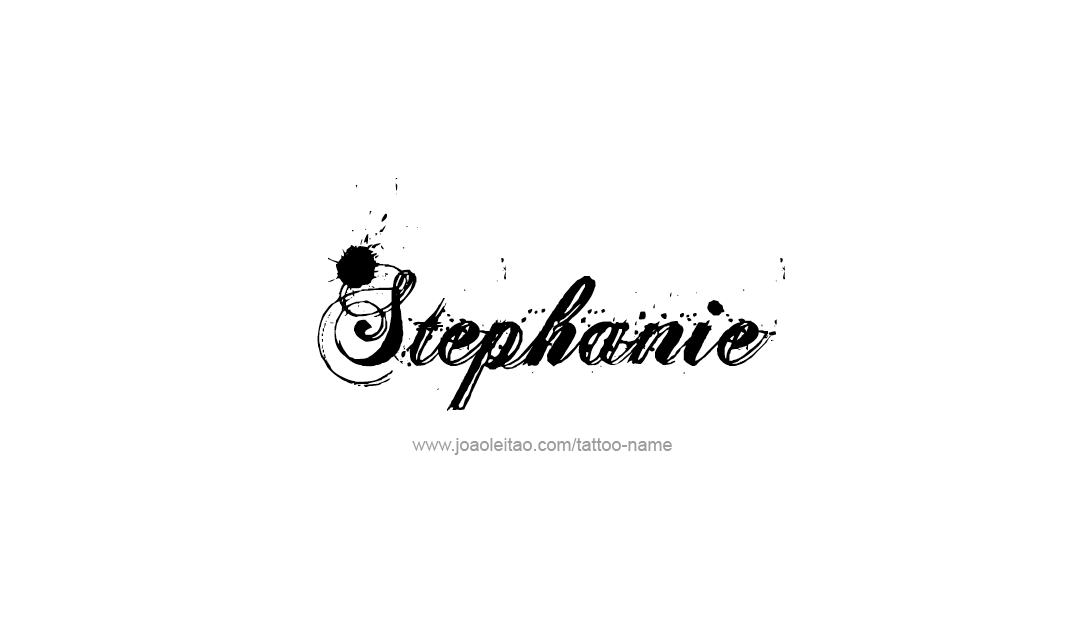 Tattoo Design Name Stephanie   