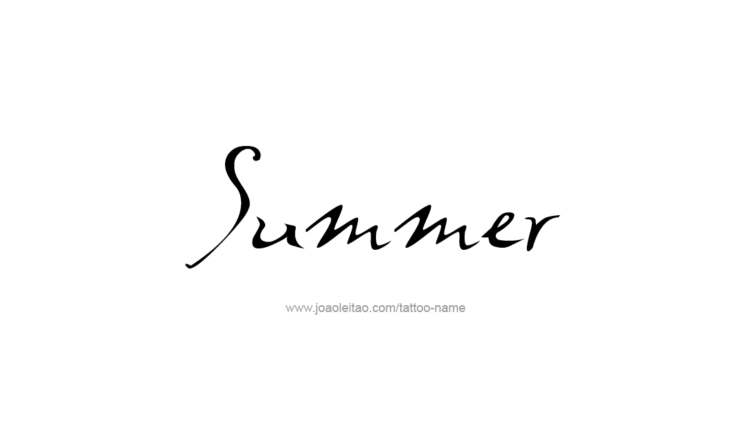 Tattoo Design Name Summer   