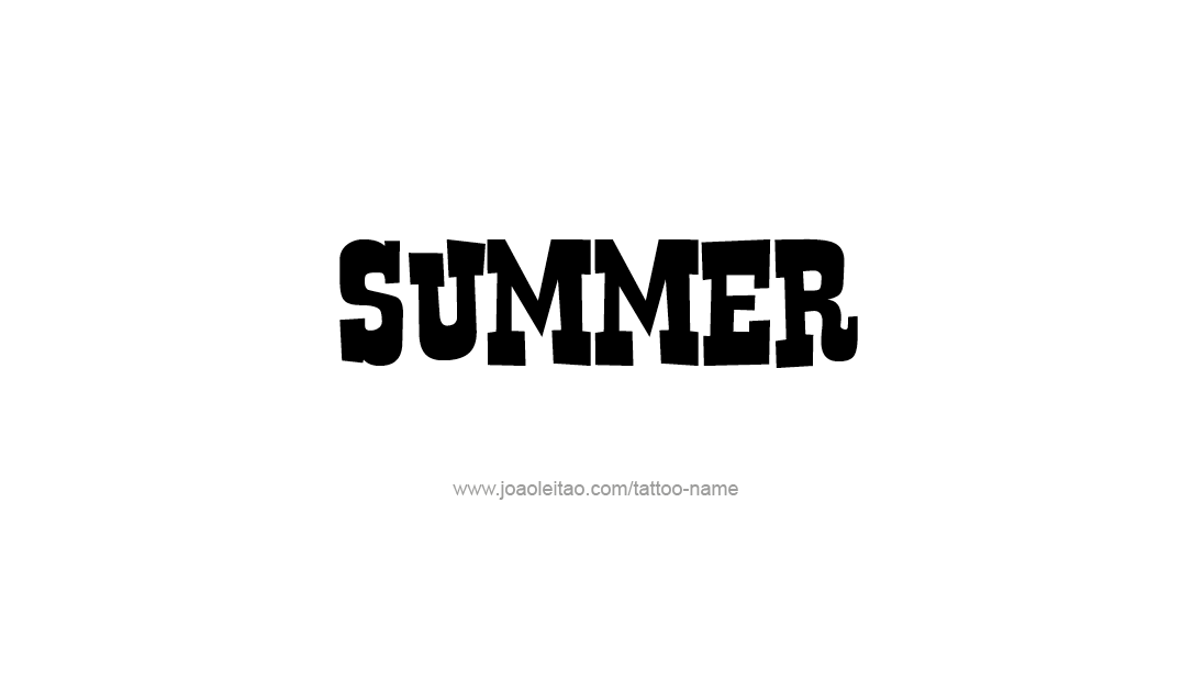 Tattoo Design Name Summer   