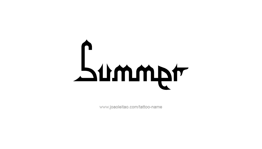 Tattoo Design Name Summer   