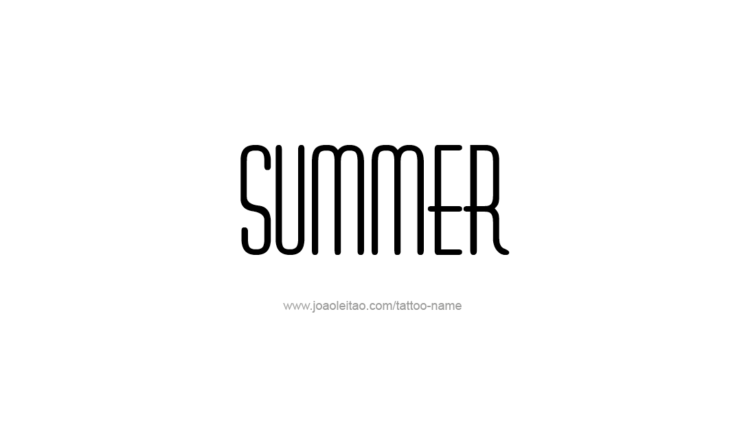 Tattoo Design Name Summer   