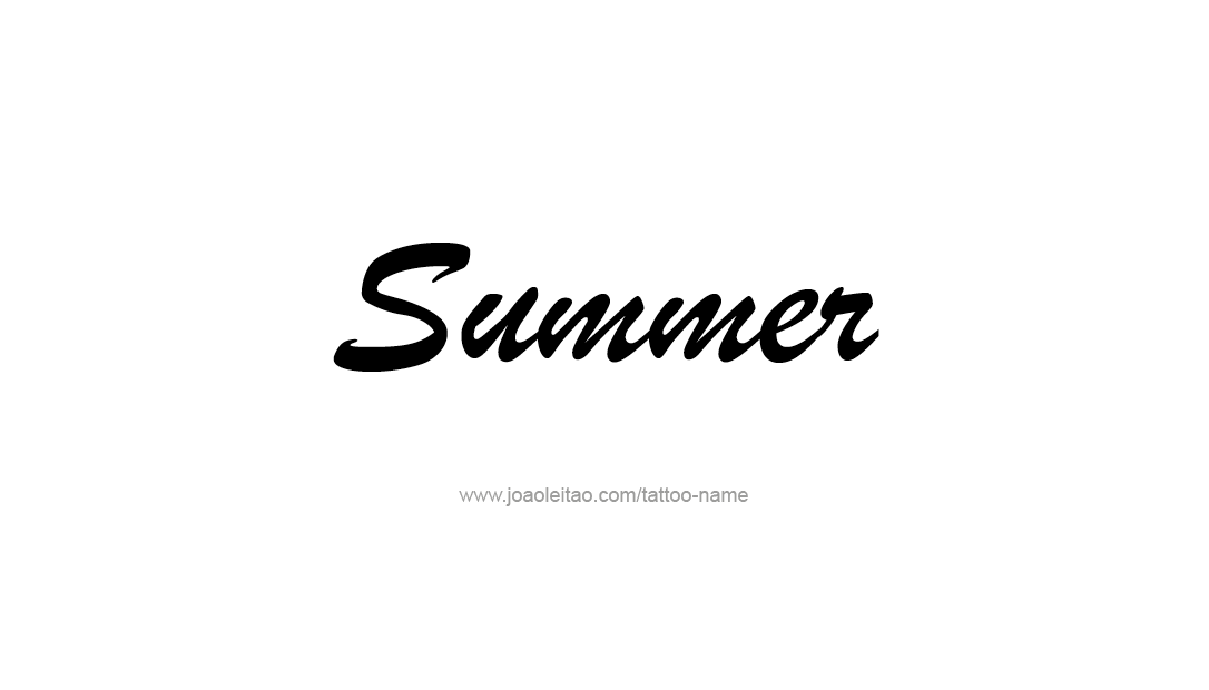 Tattoo Design Name Summer   