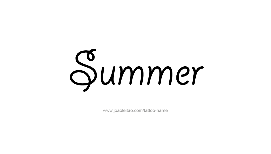 Tattoo Design Name Summer   