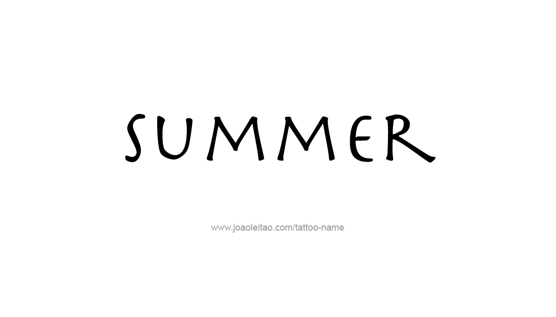 Tattoo Design Name Summer   