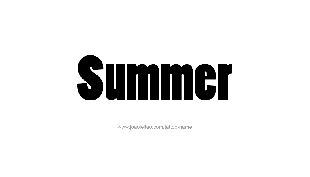 Tattoo Design Name Summer   