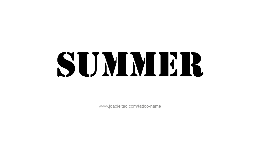 Tattoo Design Name Summer   