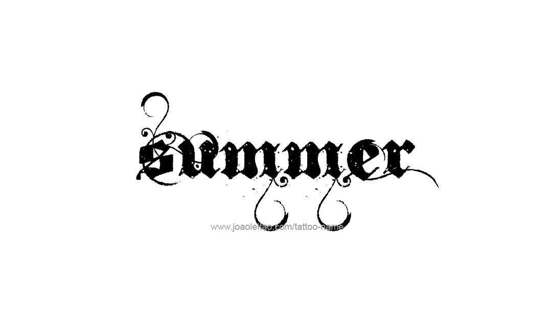 Tattoo Design Name Summer   