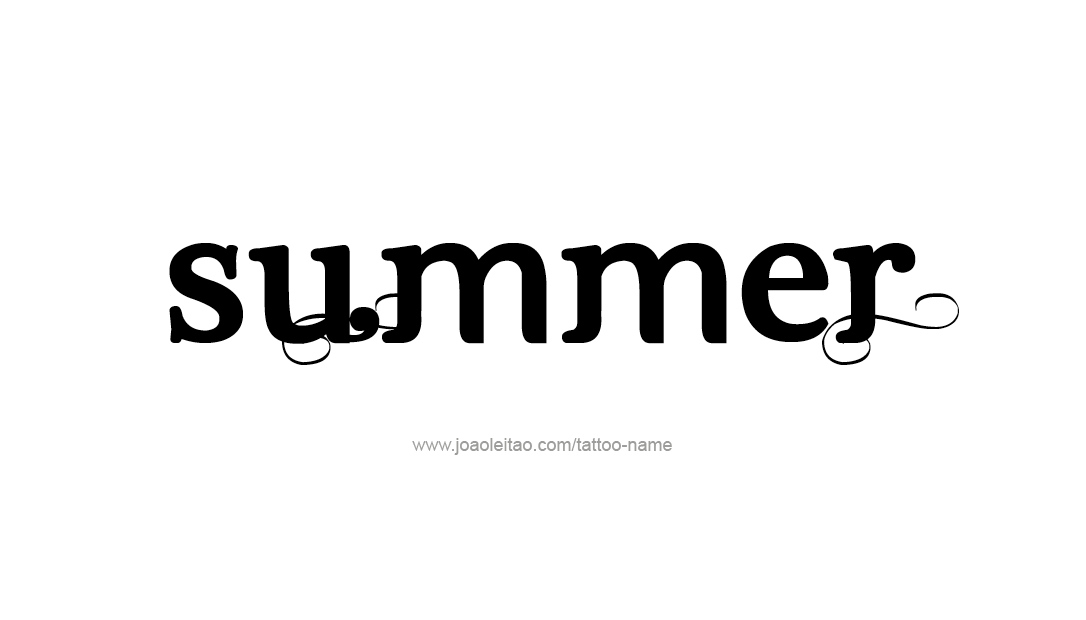 Tattoo Design Name Summer   