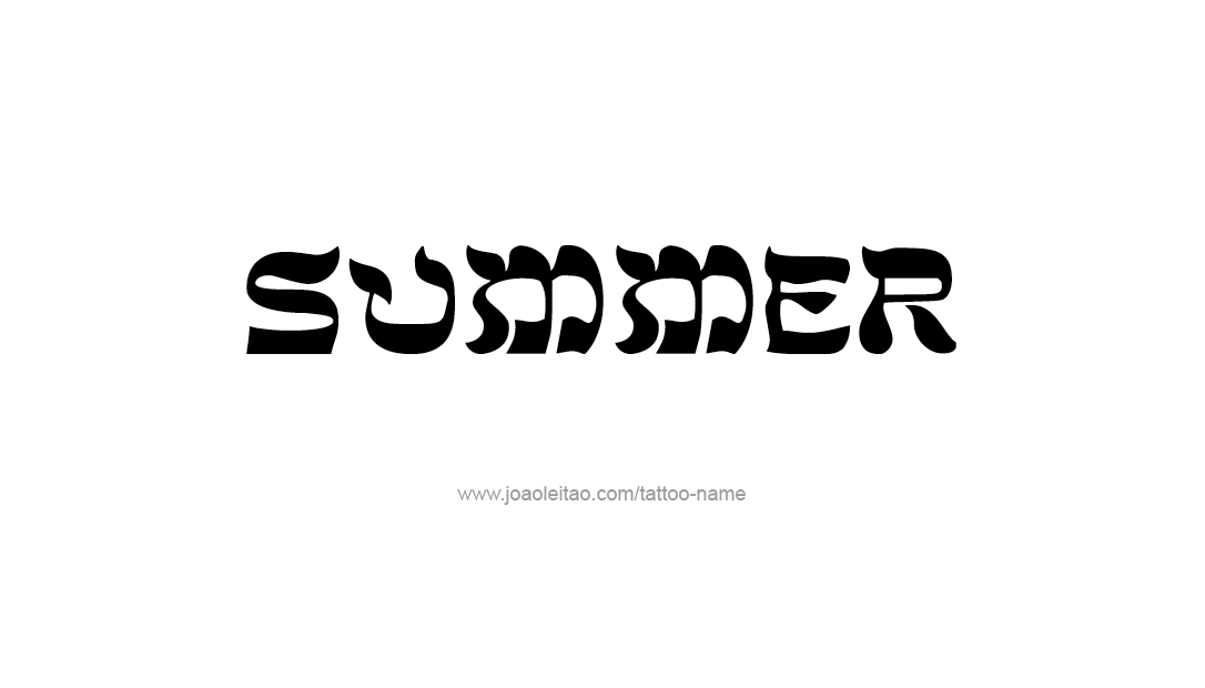 Tattoo Design Name Summer   