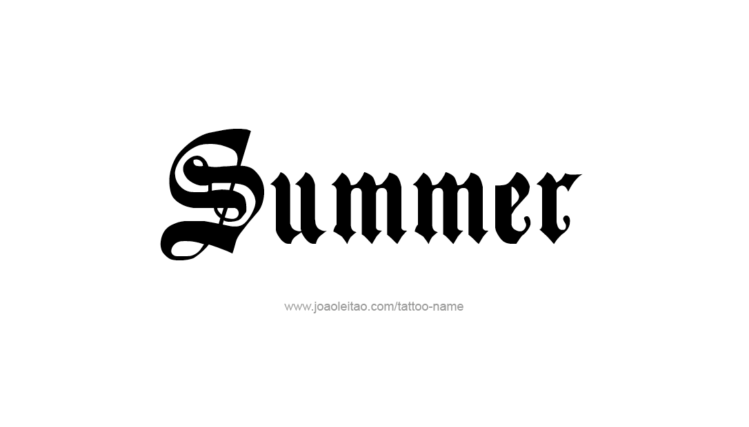 Tattoo Design Name Summer   