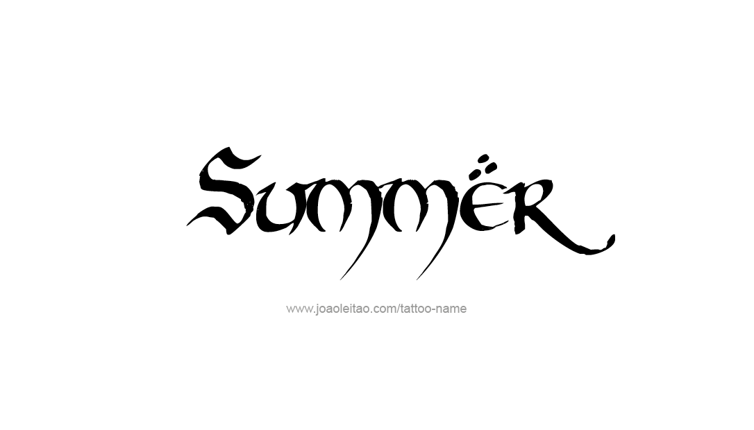 Tattoo Design Name Summer   