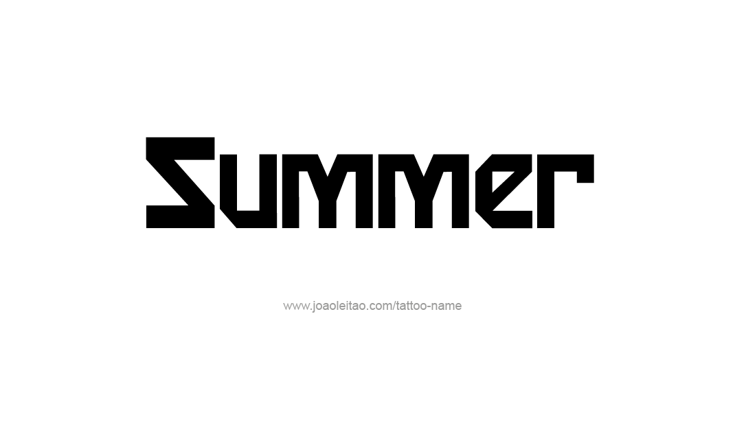 Tattoo Design Name Summer   