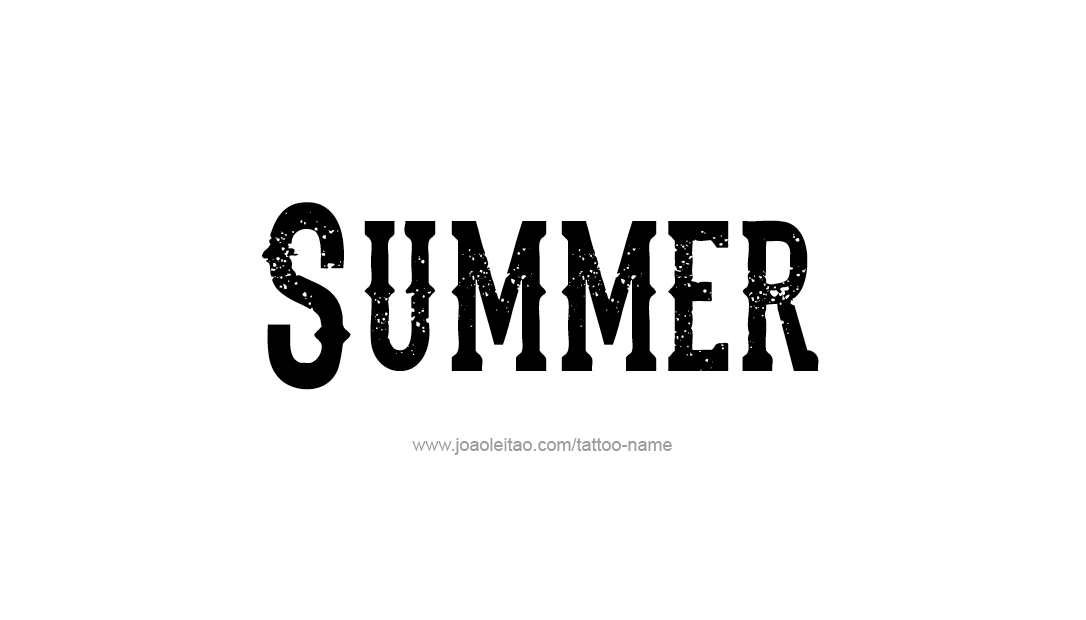 Tattoo Design Name Summer   