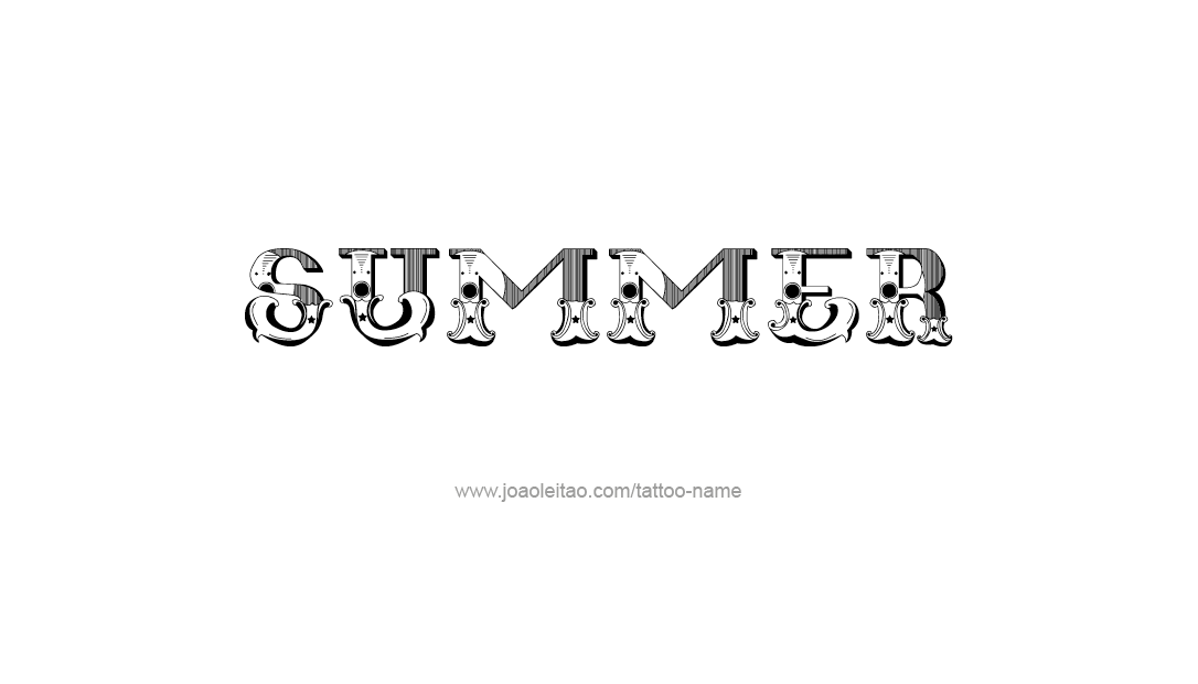 Tattoo Design Name Summer   